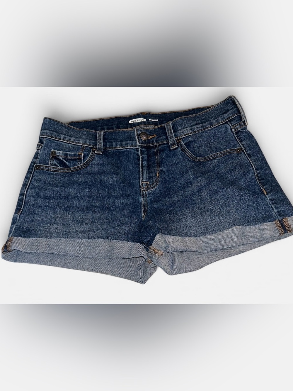 Old Navy Women’s Boyfriend Denim Cuffed Shorts
